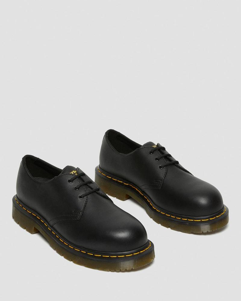 Dr Martens 1461 Slip Resistant Steel Tå Oxford Sko Herre Sort | DK 602OKI